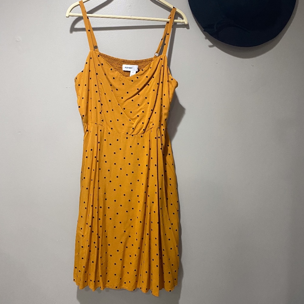 Yellow Polka Dotted Dress